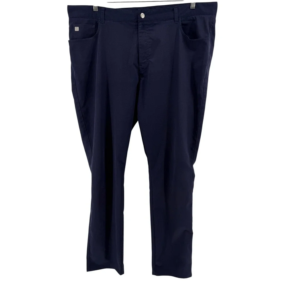 Peter Millar Crown Sport Navy Blue EB66 Performance Pants Mens 42x34 Golf